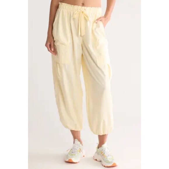 Free People Pants - FREE PEOPLE Down To Earth Cargo Pleated Pants Relaxed Boho Size Medium NEW W/TAG